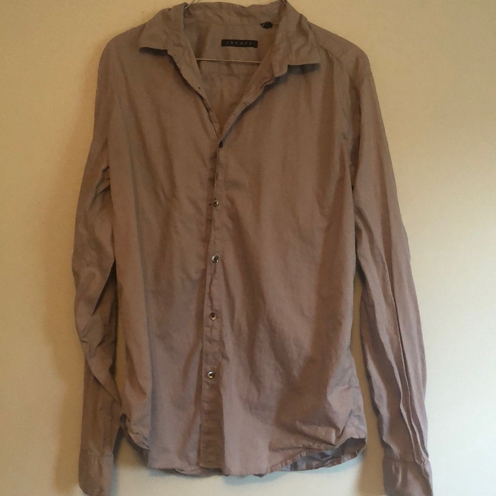 THEORY Men’s button down shirt, size large